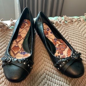 Black Flats size 9